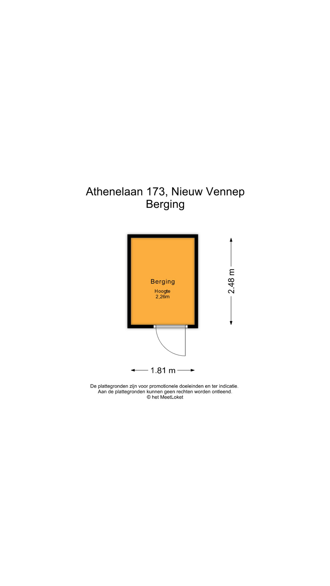 Athenelaan 173 , 2152 KL Nieuw-vennep map
